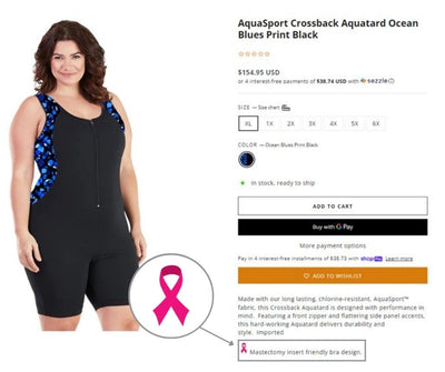 JunoActive Offers Mastectomy-Friendly Plus-Size Swimwear in Support of Breast Cancer Awareness Month