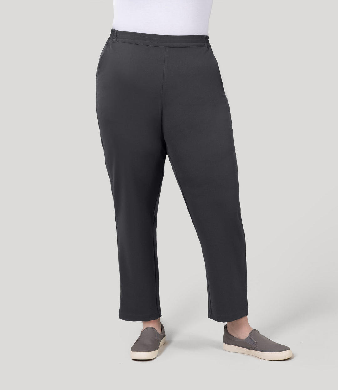 VivaFlex Pull On Ankle Pant | JunoActive Plus Size Activewear
