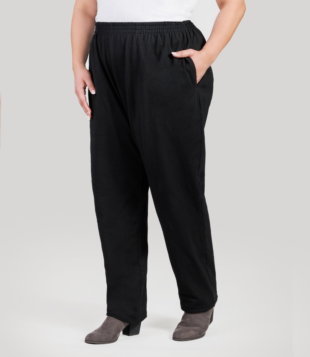 Plus Size Elasticated Waist Work Trousers Womens Women Cargo Pants