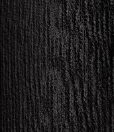 Close up of EZ style cotton plus size 3/4 sleeve split neck tunic with pockets.
