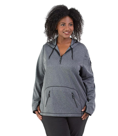 SoftSport™ 240 Fleece Pullover Plus Size Hoodie - JunoActive