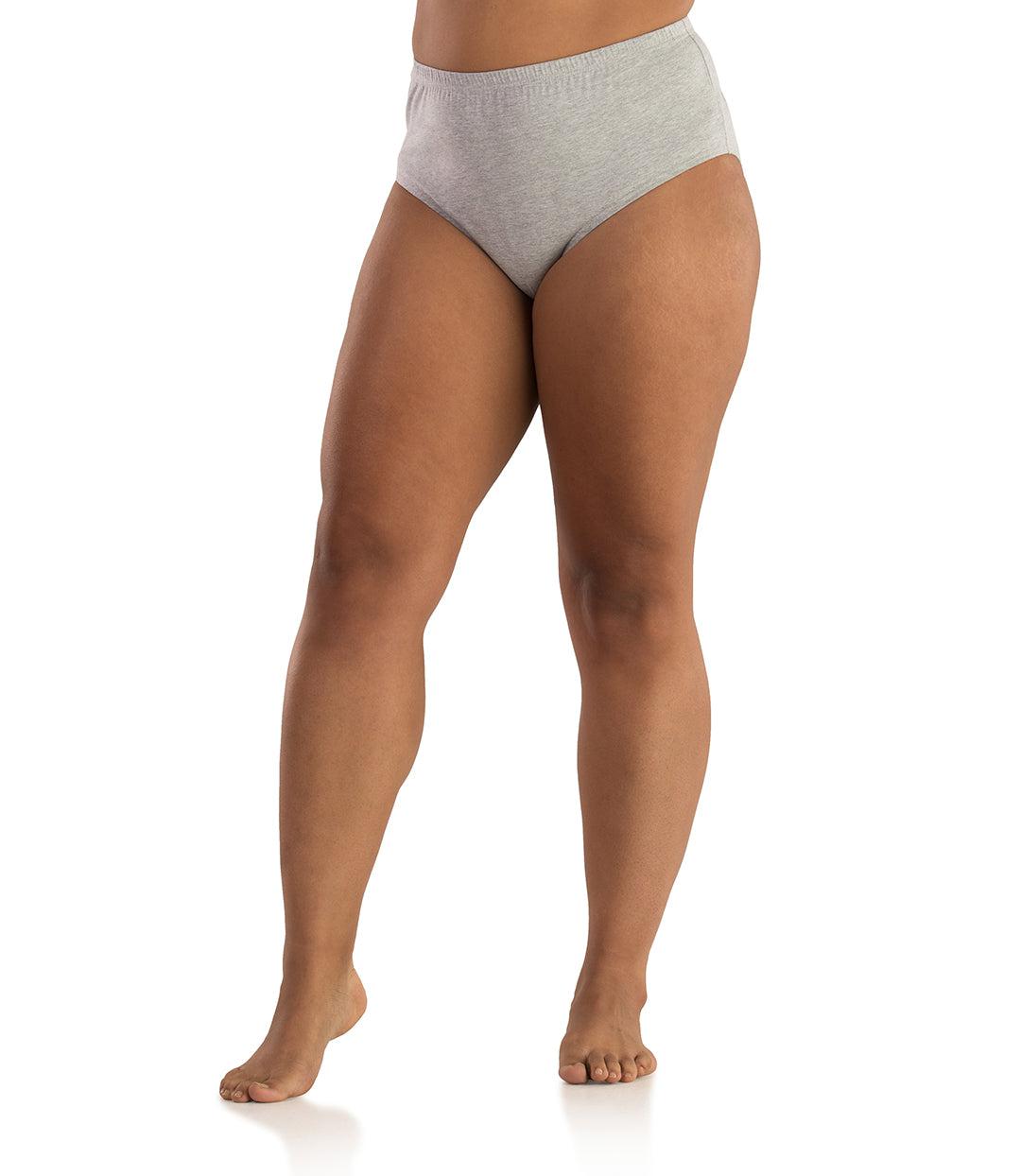  UNSERE Dresses Cotton Underwear for Women High Waist Stretchy  Full Briefs Leakproof Super Elastic Comfy Panties Petite to Plus Size(Beige, Large) : Sports & Outdoors