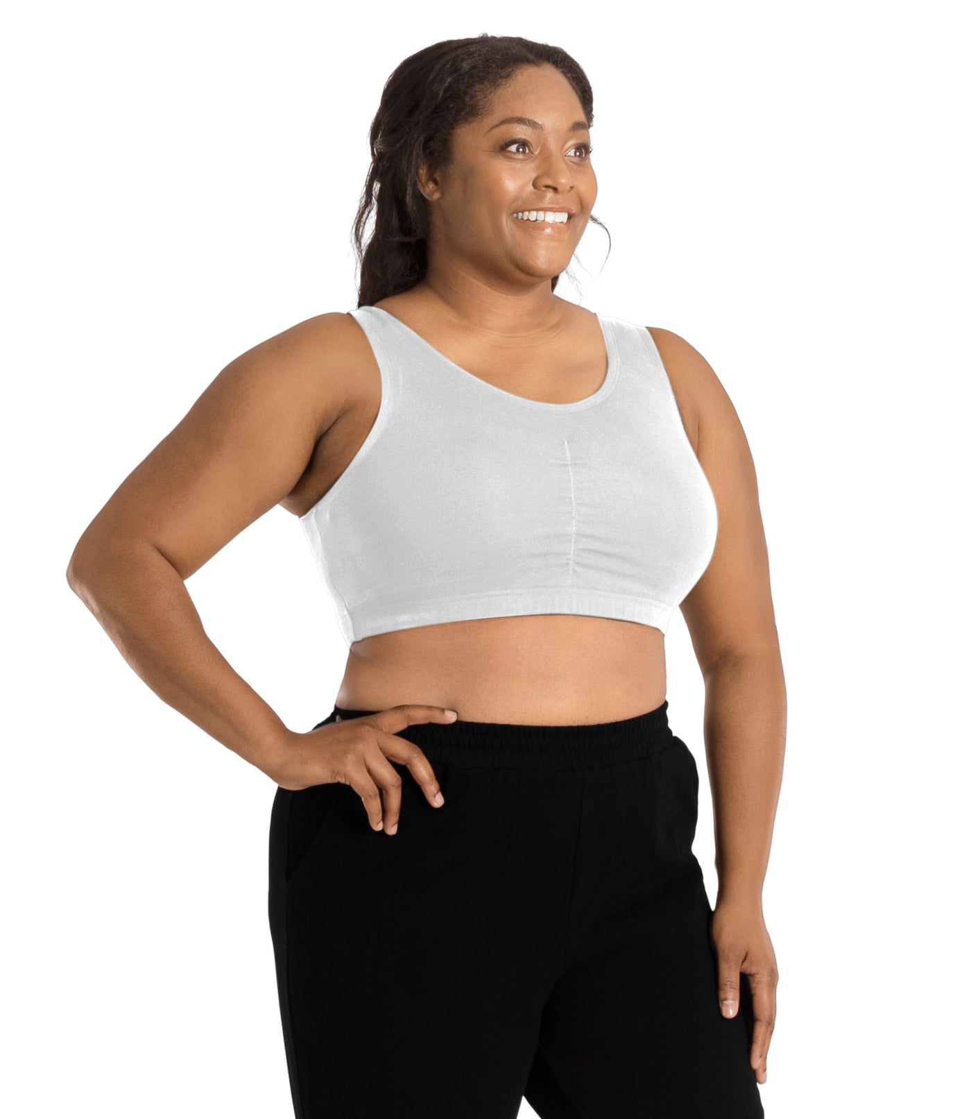 Comfort Support Back Clasp Plus Size Sports Bra