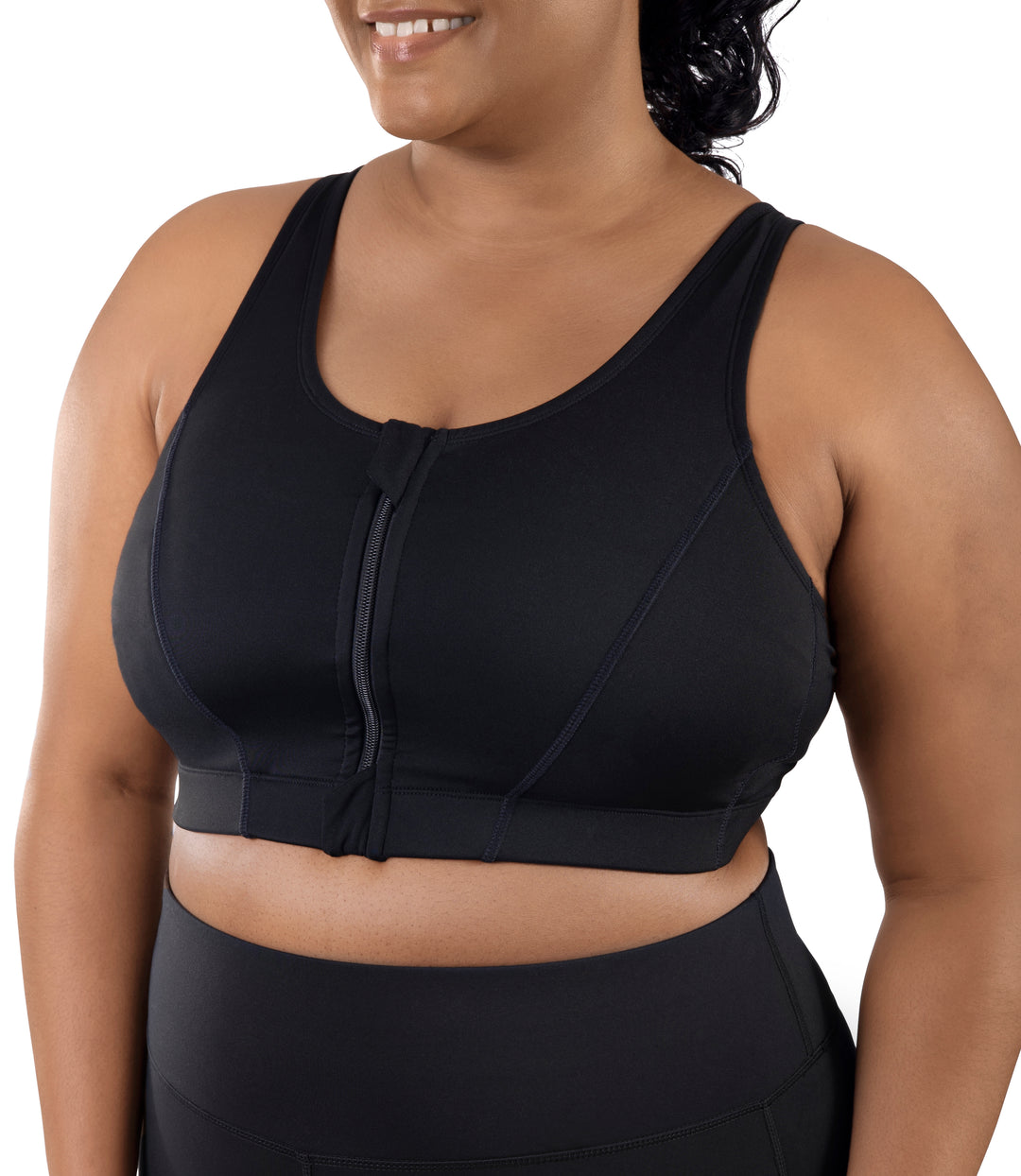 Hop Wo Trading Co LTD Plus Size Comfort Support Back Clasp Plus Size Sports Bra Junoactive Plus Size Women s Sports Bra 5X Black Size 5X